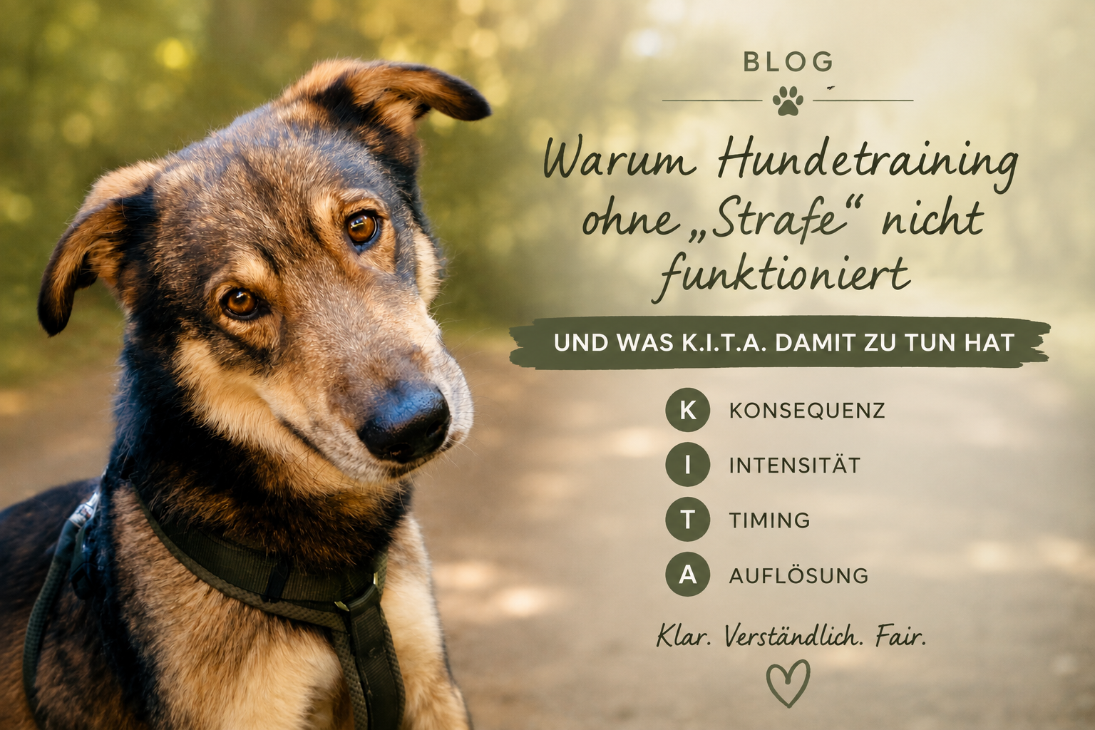 Warum Hundetraining ohne „Strafe“ nicht funktioniert – und was K.I.T.A. damit zu tun hat